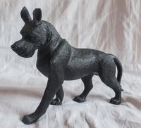 ausgefallene Hund-Gravur aus Onyx